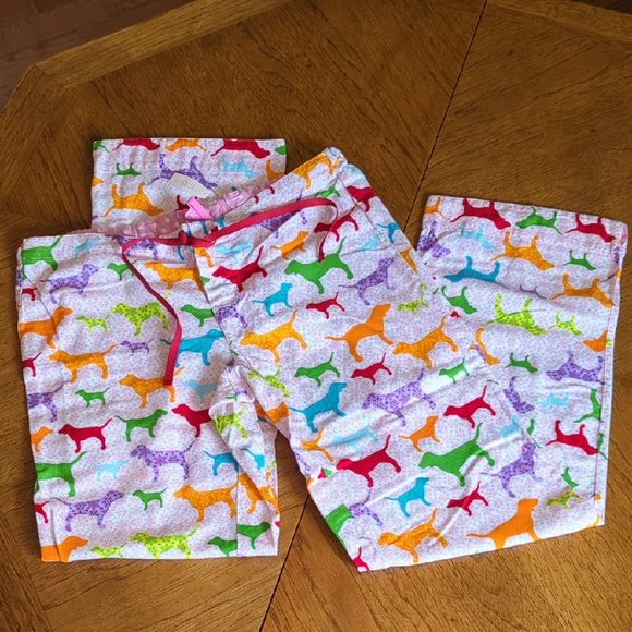 Rare Y2K Victoria's Secret PINK Dog Print Women's Pajama Bottoms NWT! - Picture 1 of 7